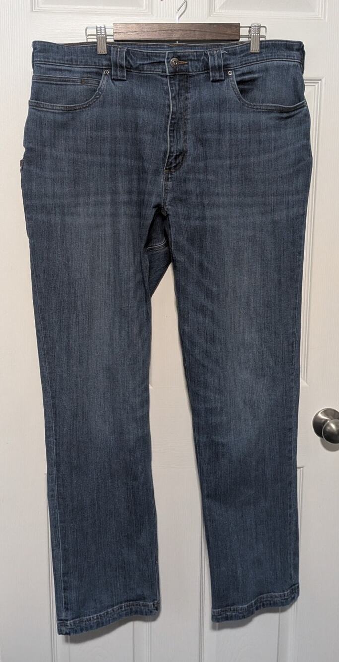 Duluth Trading Co Ballroom Double Flex Carpenter Jeans Mens 38x34 Utility Work